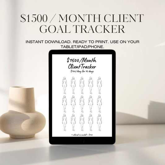 $1500 / Month Sales Goal Tracker